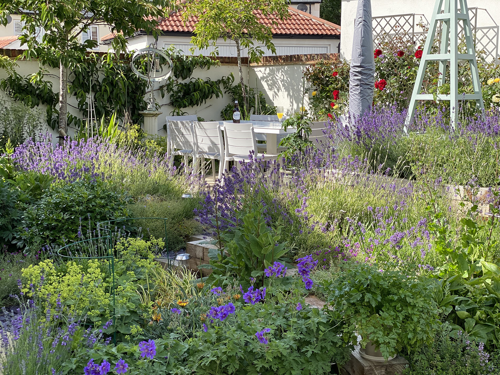 New build garden design project in Bristol by Compass Garden Design